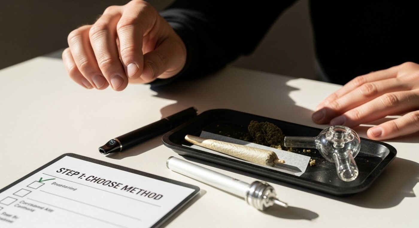 cannabis consumption step