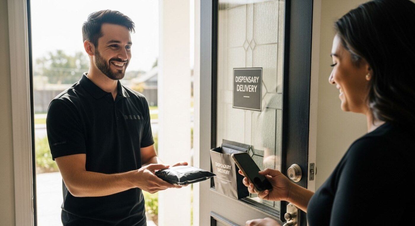 dispensary delivery human interaction