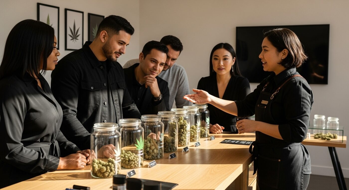 cannabis strains, dispensary, education