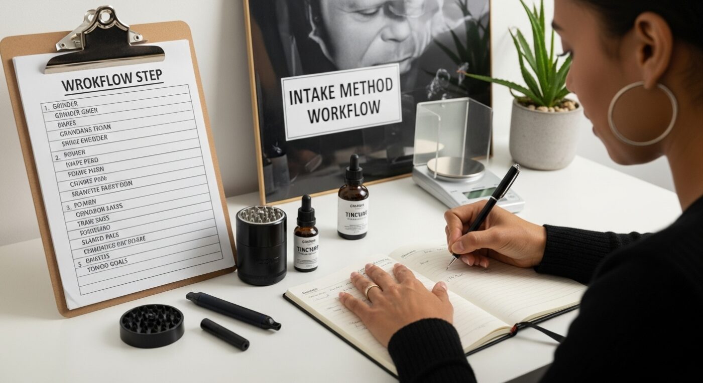 cannabis intake workflow