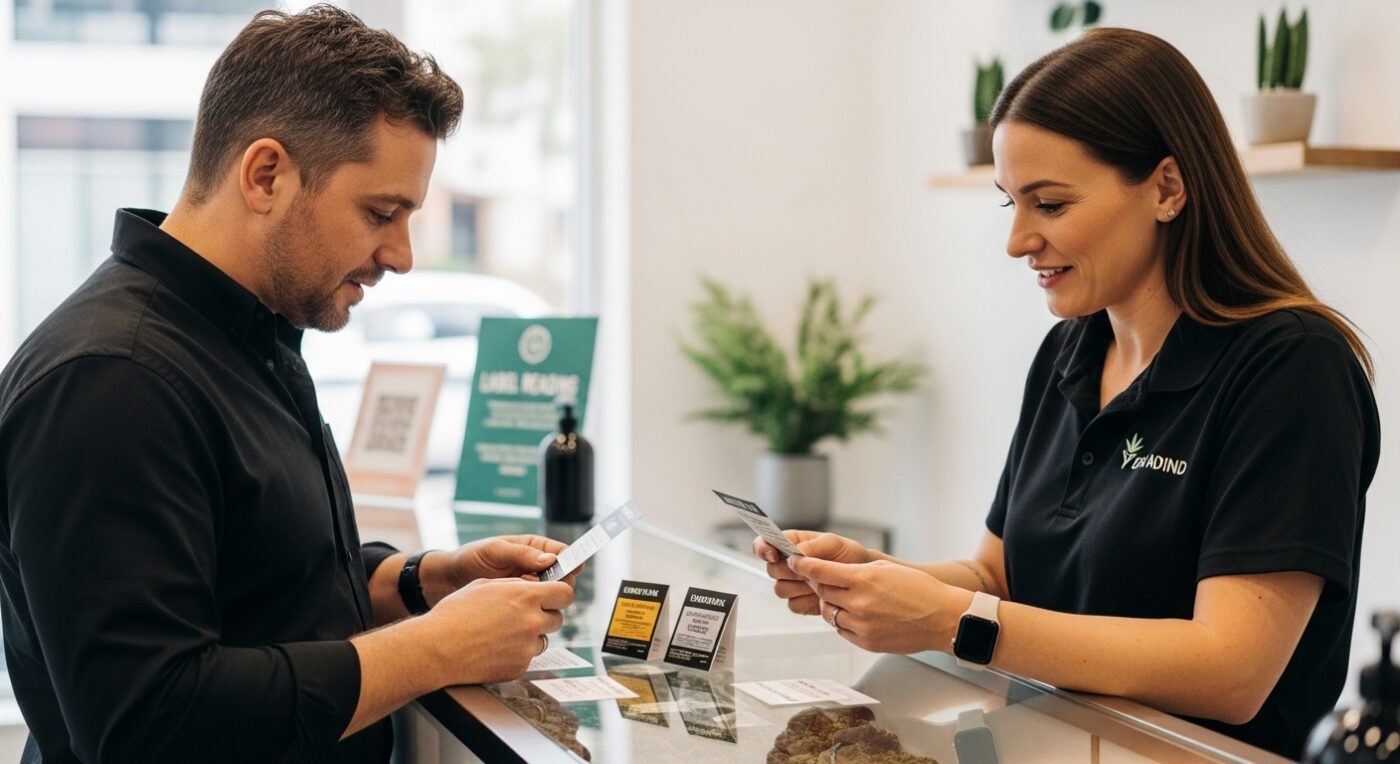 cannabis label reading